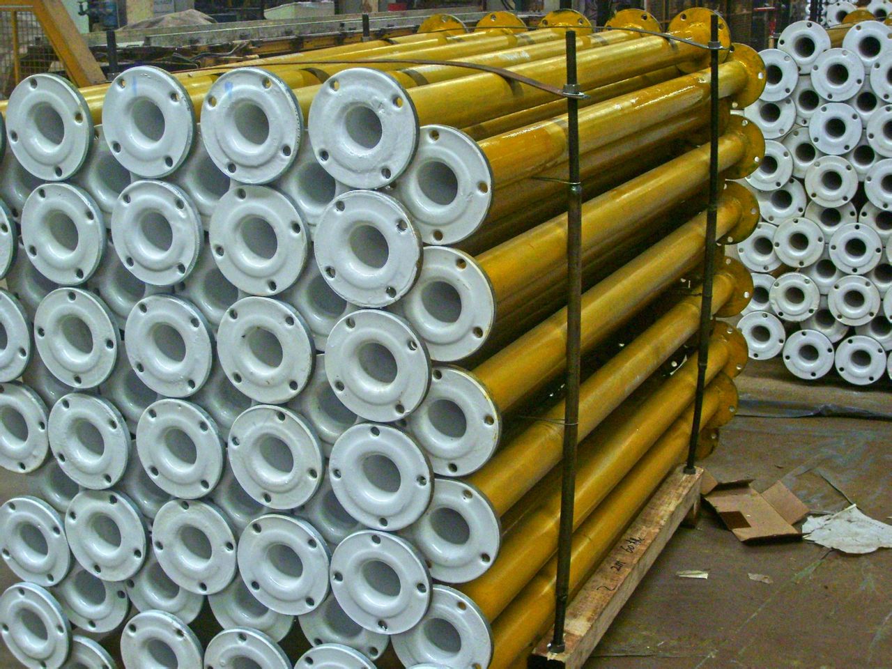 Steel pipe and pipe fittings with PT
