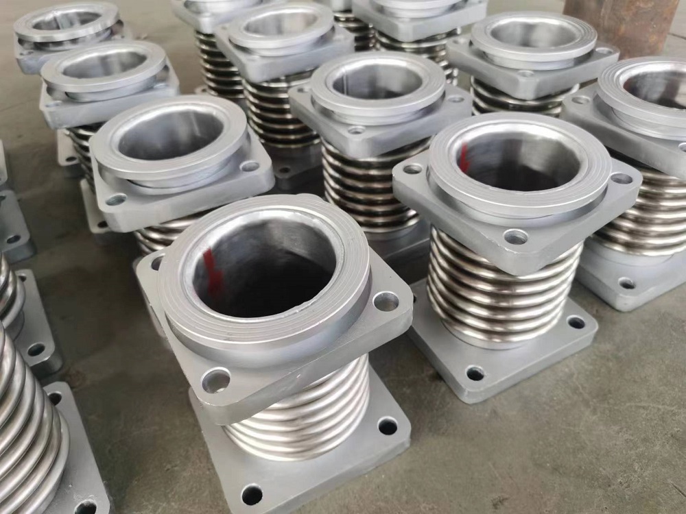 Square flanges SS321 bellows expansi